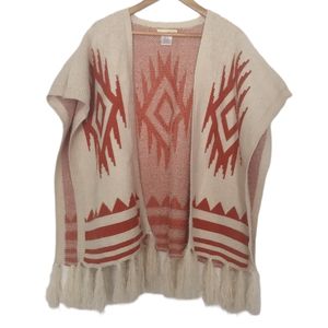 Bay Sky Southwestern Boho Open Front Poncho
